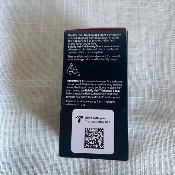 BOLDIFY Enhance Hair Thickening Fibers Black 0.42 oz (12g) New Boxed - Picture 4 of 5